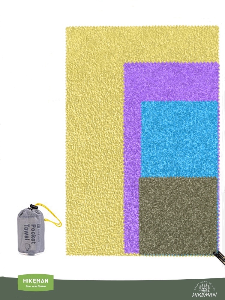 Beach Towel Large - HIKEMAN Outdoor Schnelltrocknendes Handtuch Camping Wandern