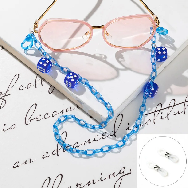 Neue trendige Würfel bunte Acr – Sunglass Retainer Cord Bewertung und Preis