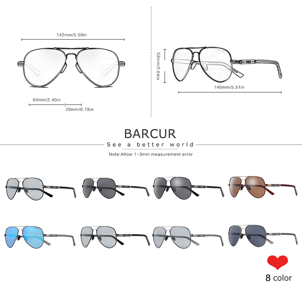 BARCUR Polarisierte Herren Son – Sunglasses Aviator Polarized Bewertung und Preis